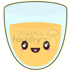 Orange juice cartoon character vector clip art image