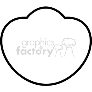 Simple Cloud Outline for Designs