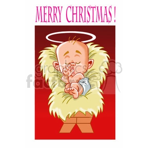 merry christmas baby jesus cartoon