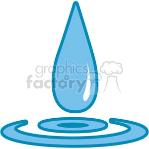 blue drop of water image