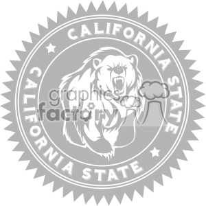 california bear logo design vector art v4