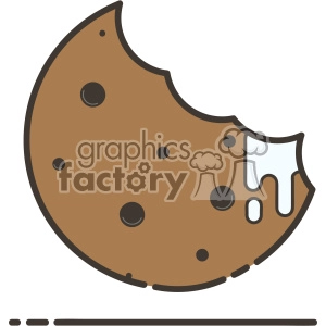 Cookie flat vector icon design