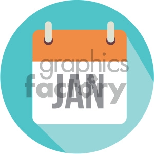 january calendar vector icon
