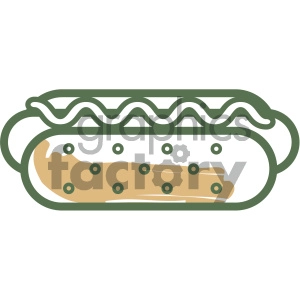 hotdog food vector flat icon design
