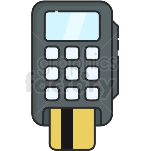 card machine vector icon art