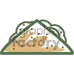 taco food vector flat icon design