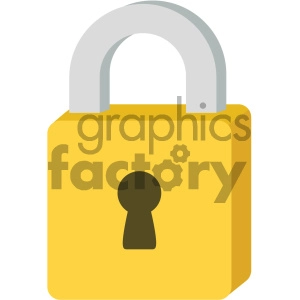 padlock vector flat icon