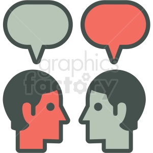 social media messaging vector icon