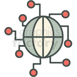 global infrastructure vector icon