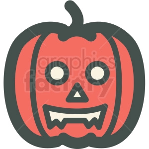 halloween pumpkin vector icon image