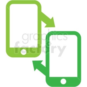 mobile data exchange icon clip art