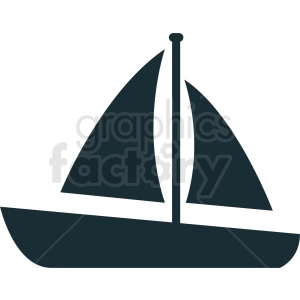 sail boat vector icon design no background