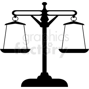 gram scales vector clipart