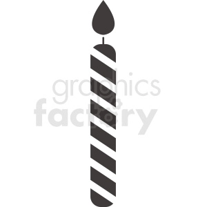 birthday candle vector clipart