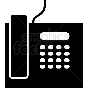 office land line phone vector icon