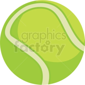 tennis ball vector clipart