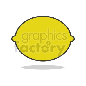 lemon outline vector clipart