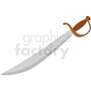pirate sword vector clipart no background