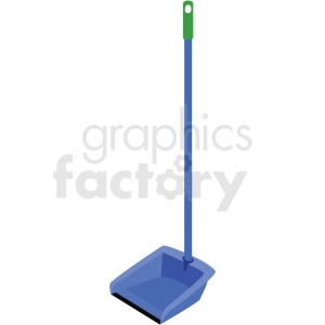 dust pan with handle vector clipart