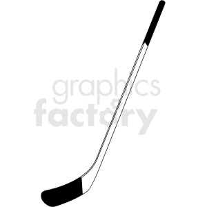 black and white hockey stick clipart design