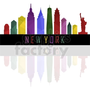 colorful New York city design