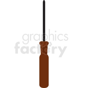 brown screwdriver vector icon