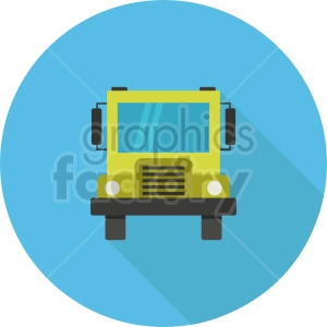 school bus vector icon graphic clipart 2