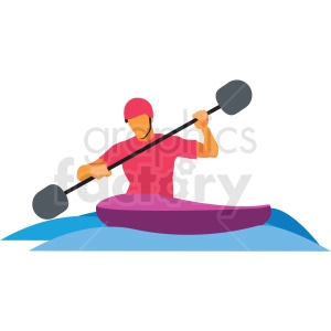 olympic rafting vector clipart