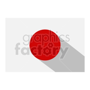 Japan flag vector clipart icon 02
