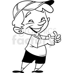 thumbs up clipart black and white