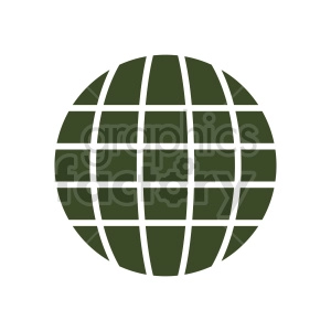 globe symbol vector clipart