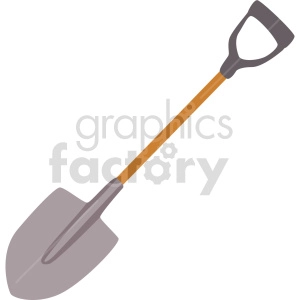 garden shovel vector clipart