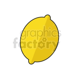lemon outline vector graphic