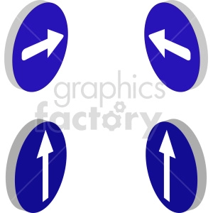 isometric sign vector icon clipart 2