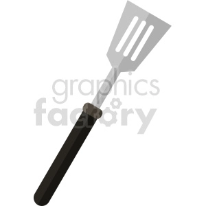 isometric spatula vector icon clipart 2