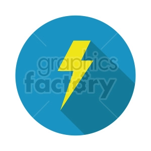 yellow lightning icon vector clipart