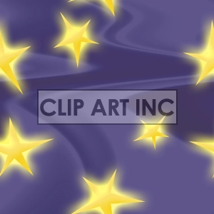 A clipart image featuring glowing yellow stars scattered across a dark purple background, creating a mystical and magical nighttime atmosphere.