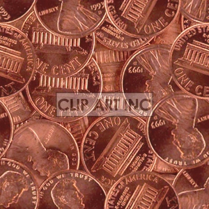 An image featuring a collection of scattered US one cent coins, commonly known as pennies, displaying both the front and back sides.