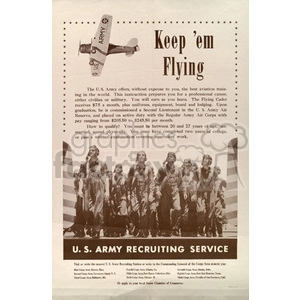 Vintage U.S. Army Air Corps Recruiting Poster