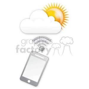 mobile sunny cloud data