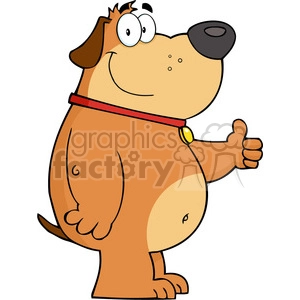 Funny Cartoon Dog Hitchhiking - Comical Pet
