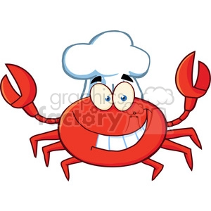 Crab-Chef-Cartoon-Mascot-Character