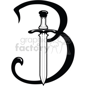Letter B Sword