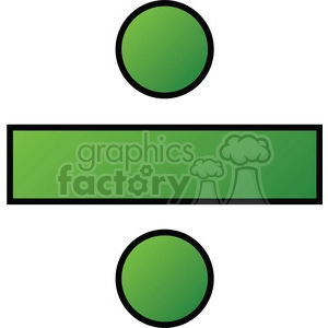 Green Division Symbol Math