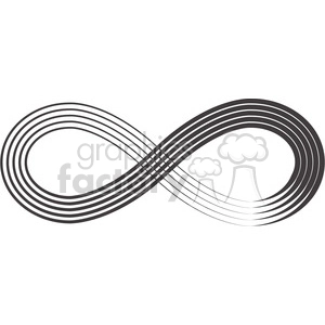 Infinity Symbol with Parallel Lines