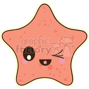 Starfish vector clip art image