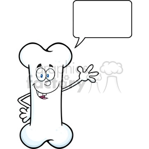 Funny Talking Bone Cartoon Character