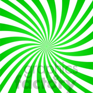 Green and White Spiral Optical Illusion