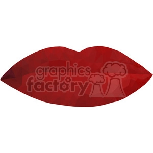 Lips geometry geometric polygon vector graphics RF clip art images