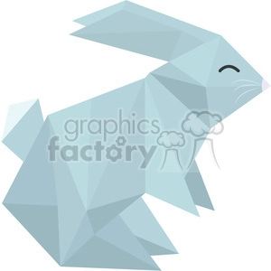 Bunny polygon animal art